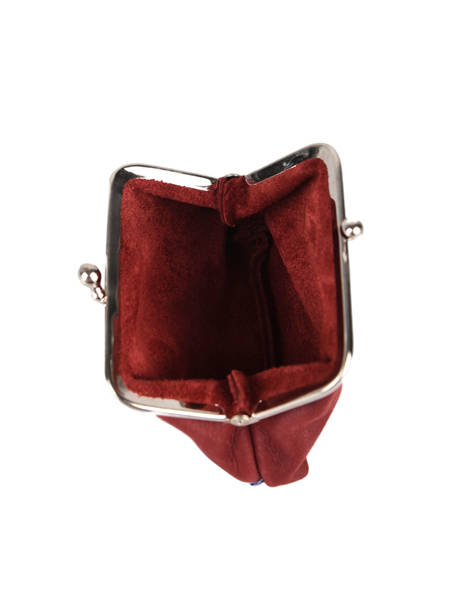 Portemonnee Etincelle Nubuck Leder Etrier Rood etincelle nubuck EETN654 ander zicht 1